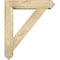 Ekena Millwork Traditional Arts and Crafts Rough Sawn Bracket w/ Offset Brace, Douglas Fir, 6"W x 24"D x 28"H BKT0604X24X28TRA03RDF - alternate 3